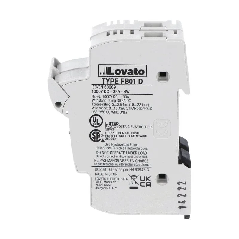 Porte-fusibles DC pour applications photovoltaïques LOVATO – Image 2