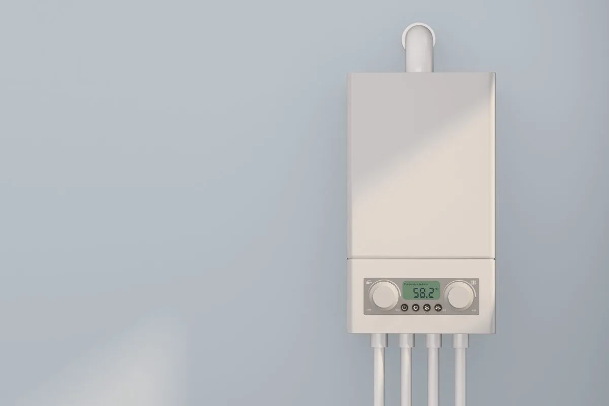 boiler gas heater water wall 3d illustration