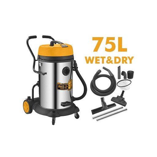 Aspirateur 2x1200W 75L VC24751 Ingco Maroc