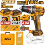 INGCO PERCEUSE VISSEUSE 20V 86NM BRUSHLESS [CIDLI20868]