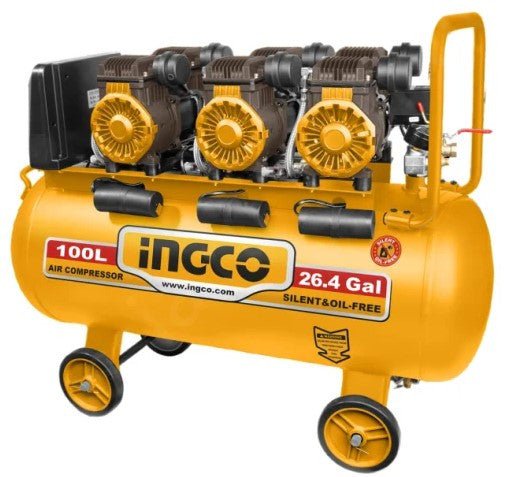 INGCO COMPRESSEUR SILENCIEUX 100L 3x1200W 4,8HP ACS3361001 - BRICOLYA - Outillage industriel | BTP | Jardinage | Énergie renouvelable et solution solaire | Équipements de Protection Individuelle et Signalisation et outils de bricolage en ligne - image 2