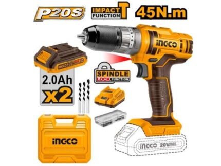 Malette Perceuse-Visseuse 20V 45Nm 2Batteries SI CIDLI201452 - BRICOLYA - Outillage industriel | BTP | Jardinage | Énergie renouvelable et solution solaire | Équipements de Protection Individuelle et Signalisation et outils de bricolage en ligne
