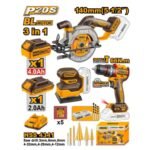 Kit combo 3 pièces sans fil INGCO