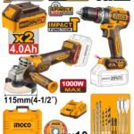 Kit combiné sans fil 2 pièces - BRICOLYA - Outillage industriel | BTP | Jardinage | Énergie renouvelable et solution solaire | Équipements de Protection Individuelle et Signalisation et outils de bricolage en ligne