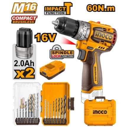 INGCO VISSEUSE A BATTERIE 16V AVEC 2 BATTERIES 2Ah [COSLI241199] - image 2