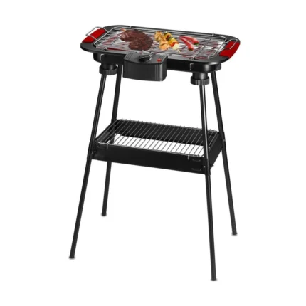Barbecue électrique sur pied Techwood Russel 2000 W avec grande grille inox