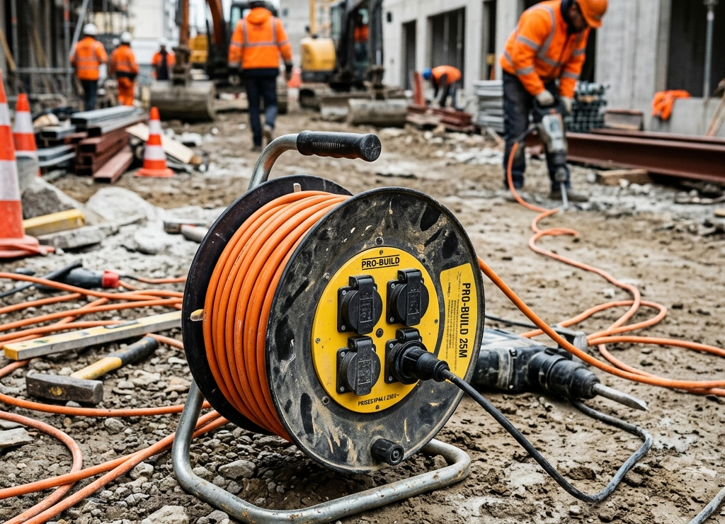 Enrouleur électrique de chantier : critères de choix et sécurité d'utilisation
