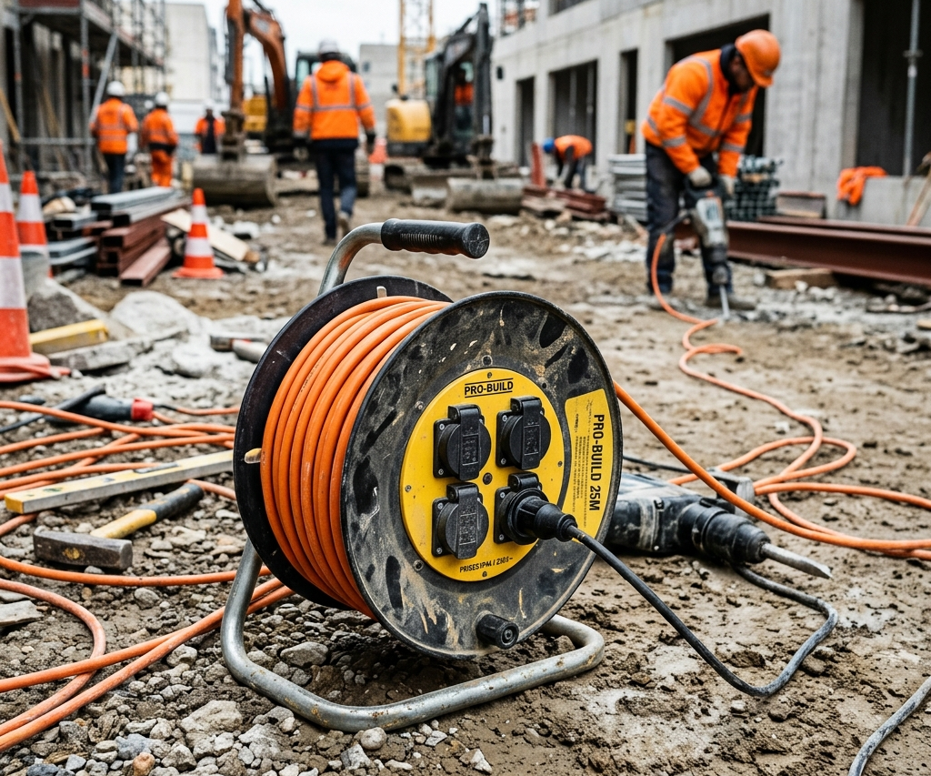 Enrouleur électrique de chantier : critères de choix et sécurité d'utilisation