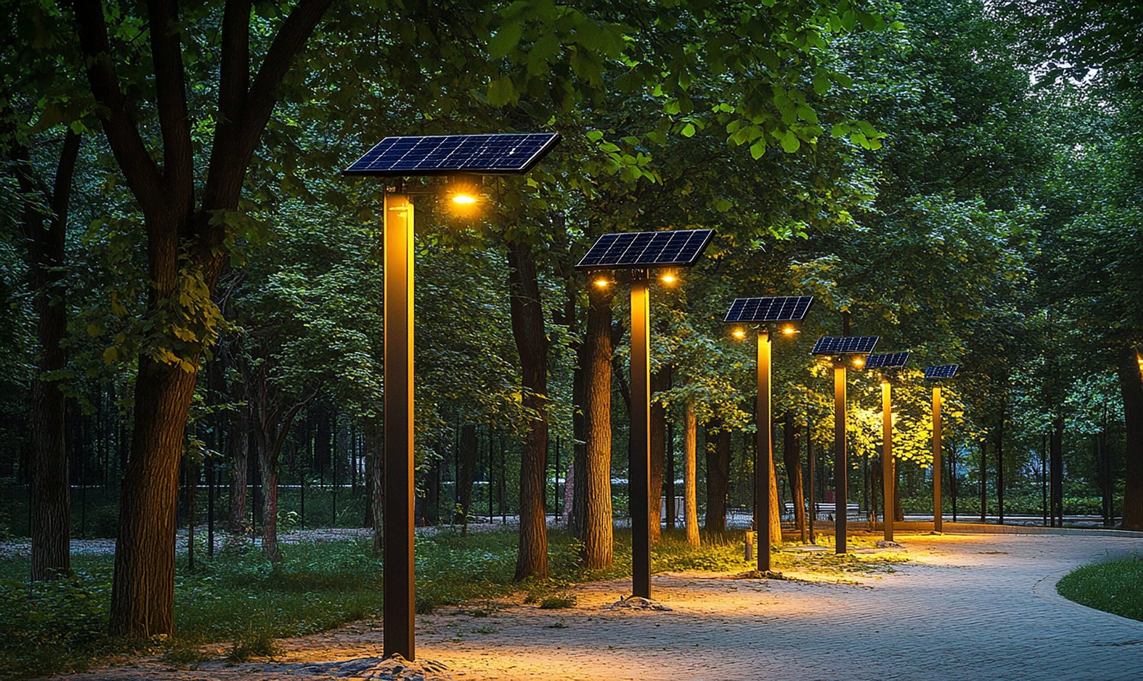 Éclairage solaire extérieur : projecteurs et lampadaires pour jardin et parking
